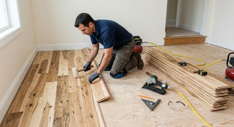 Hickory Floor Installation in Waterford, MI