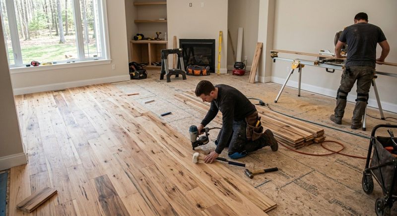 Hickory Floor Installation in Waterford, MI