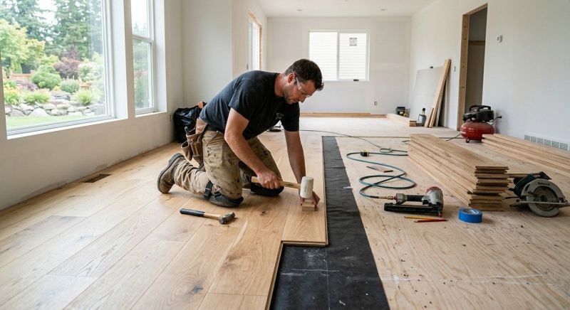 Hickory Floor Installation in Waterford, MI