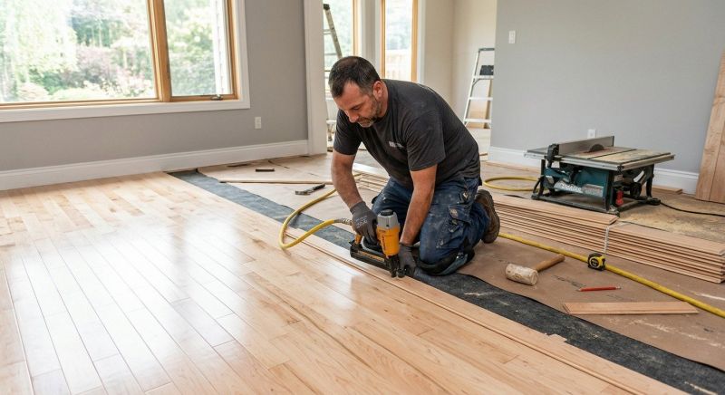 Maple Flooring Installation in Northville, MI