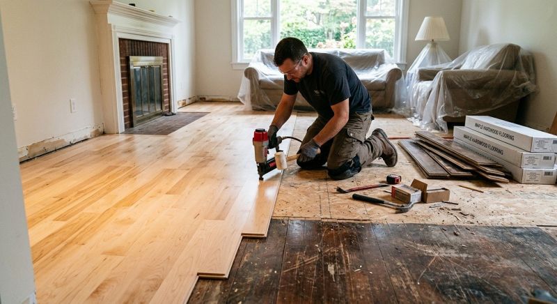 Maple Flooring Installation in Oak Park, MI