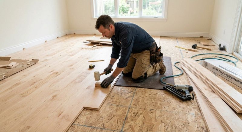 Maple Flooring Installation in Oak Park, MI