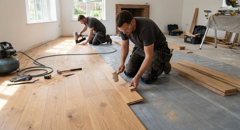 Oak Floor Installation in Birmingham, MI