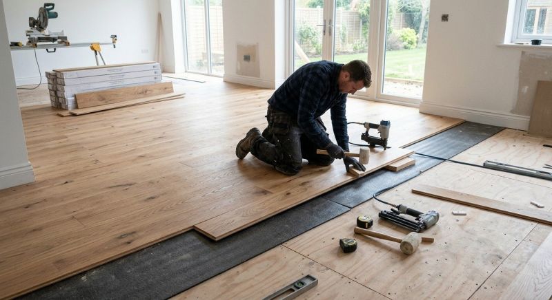 Oak Floor Installation in Highland, MI