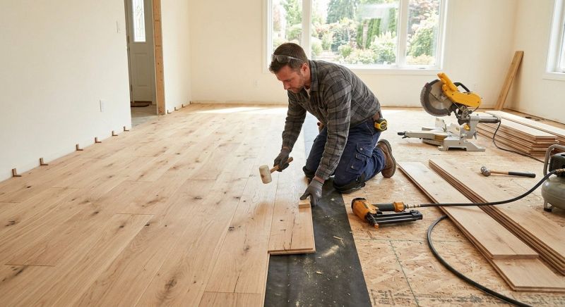 Oak Floor Installation in Ortonville, MI