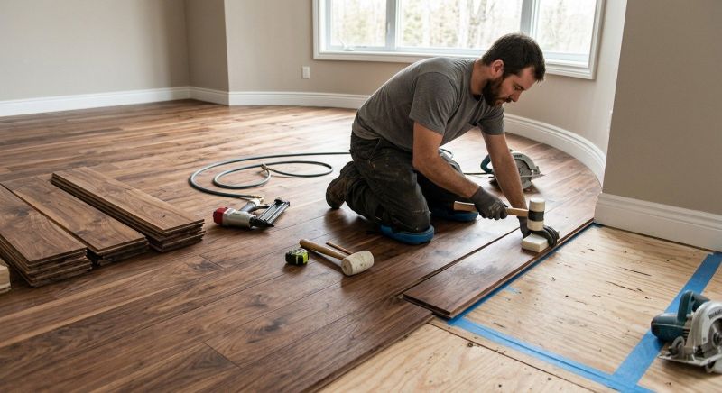 Walnut Flooring Installation in Waterford, MI