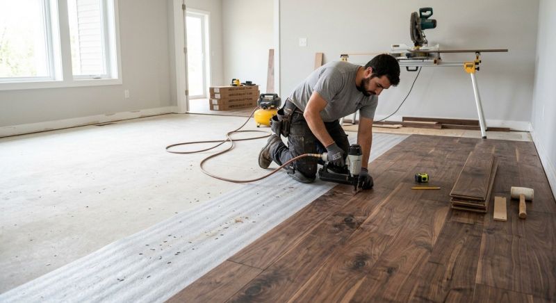 Walnut Flooring Installation in Waterford, MI