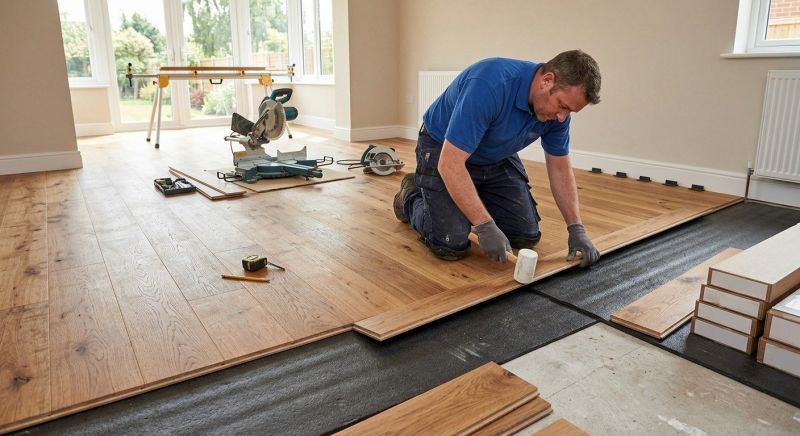 Wide Plank Floor Installation in Waterford, MI